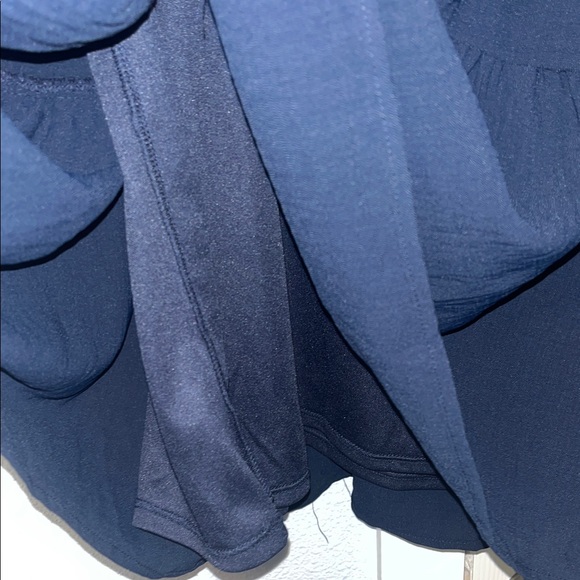 Elegant Navy Long-Sleeve Dress - Picture 3 of 6